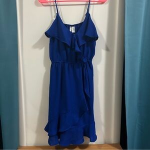 Blue Ruffled Dress